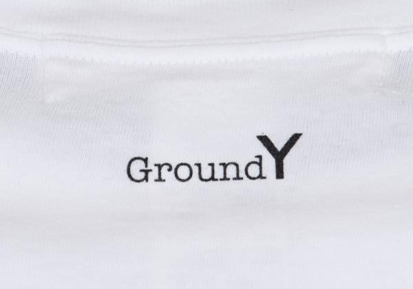 Ground Y Cotton Back Logo Crewneck Long Shirt White Size 3