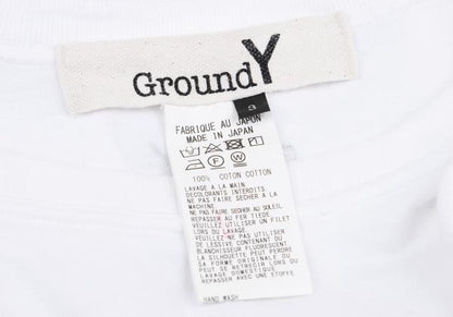 Ground Y Cotton Back Logo Crewneck Long Shirt White Size 3