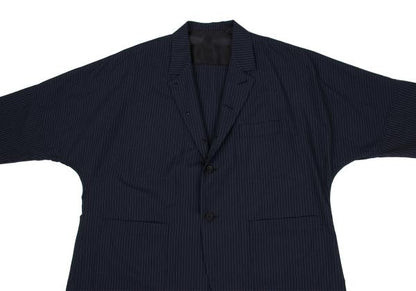 S'YTE Stripe Raglan Sleeve Jacket Navy Size 3