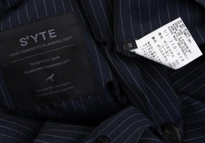 S'YTE Stripe Raglan Sleeve Jacket Navy Size 3