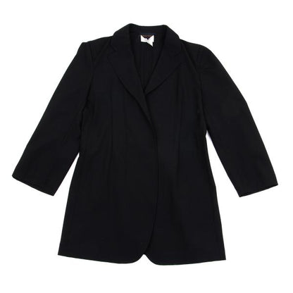 COMME des GARCONS Wool Buttonless Jacket Black Size S