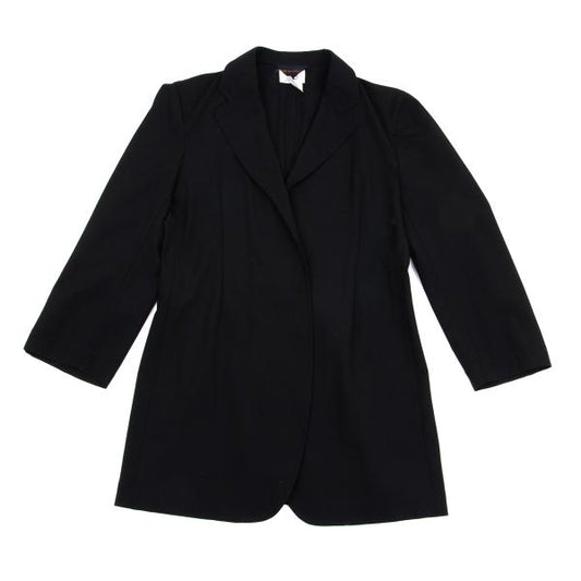 COMME des GARCONS Wool Buttonless Jacket Black Size S
