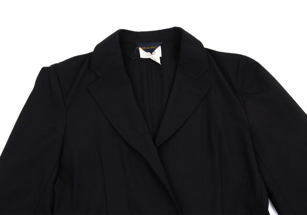 COMME des GARCONS Wool Buttonless Jacket Black Size S