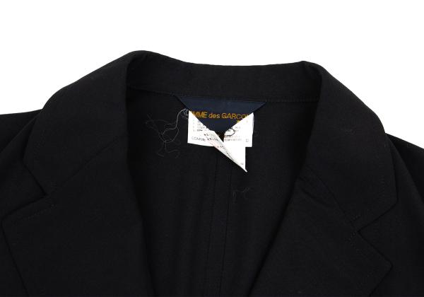 COMME des GARCONS Wool Buttonless Jacket Black Size S