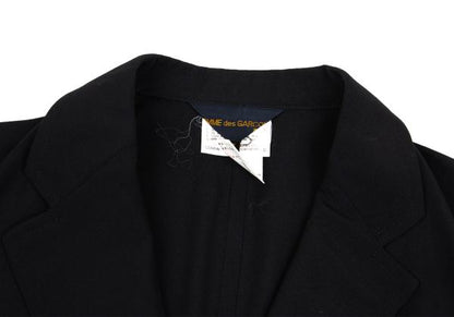 COMME des GARCONS Wool Buttonless Jacket Black Size S