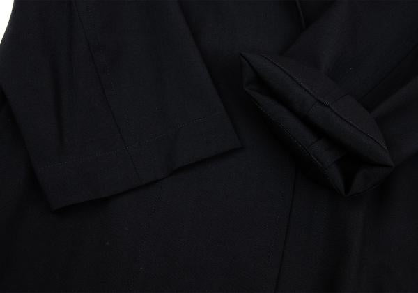 COMME des GARCONS Wool Buttonless Jacket Black Size S