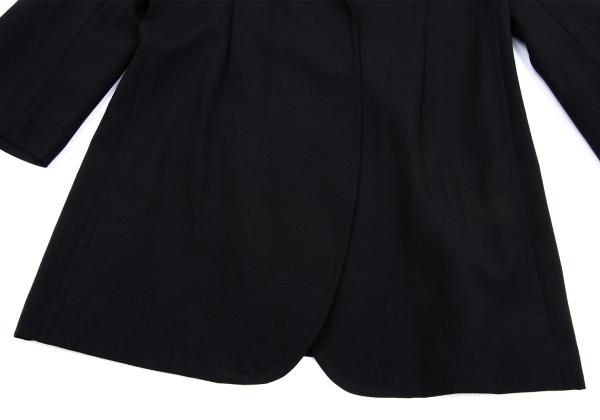 COMME des GARCONS Wool Buttonless Jacket Black Size S