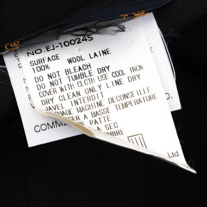 COMME des GARCONS Wool Buttonless Jacket Black Size S