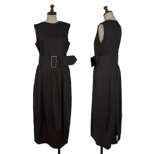 COMME des GARCONS Raw Cut Shadow Stripe Dress Black Size M