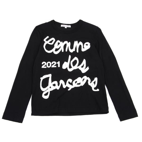 COMME des GARCONS 2021 Logo Print L/S Tee Black Size M