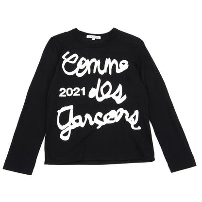 COMME des GARCONS 2021 Logo Print L/S Tee Black Size M