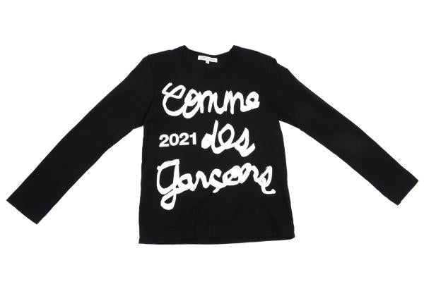 COMME des GARCONS 2021 Logo Print L/S Tee Black Size M