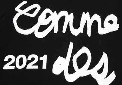 COMME des GARCONS 2021 Logo Print L/S Tee Black Size M