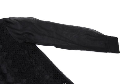COMME des GARCONS Front Lace Panel Long Shirt Black Size S