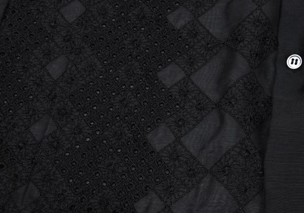 COMME des GARCONS Front Lace Panel Long Shirt Black Size S