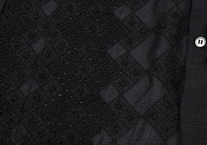 COMME des GARCONS Front Lace Panel Long Shirt Black Size S