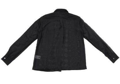 COMME des GARCONS Front Lace Panel Long Shirt Black Size S