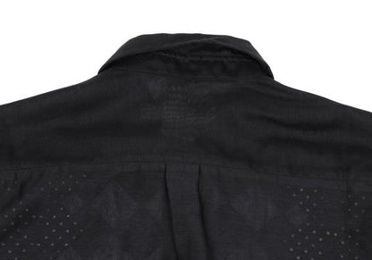 COMME des GARCONS Front Lace Panel Long Shirt Black Size S