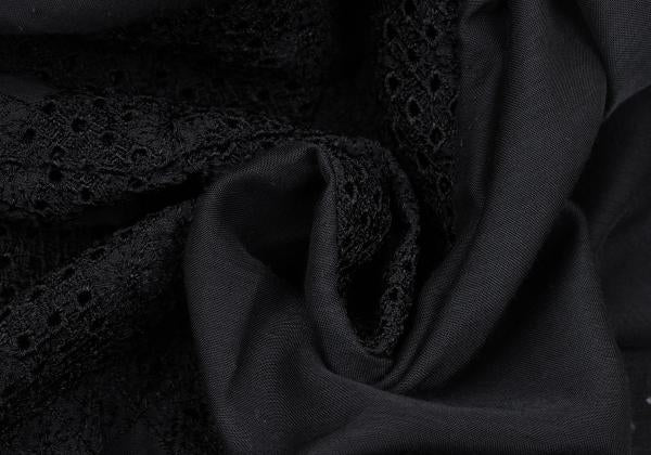 COMME des GARCONS Front Lace Panel Long Shirt Black Size S