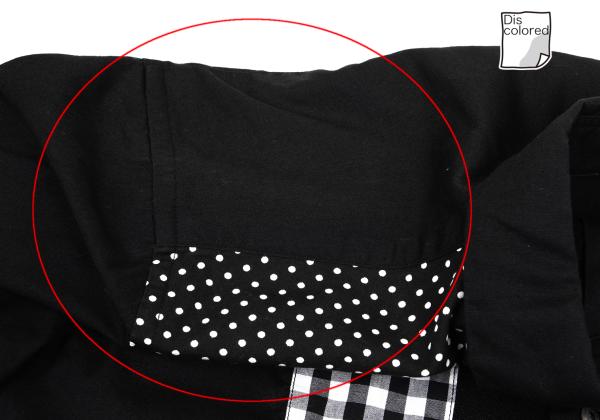 BLACK COMME des GARCONS Mixed Patch Long Shirt Black Size S