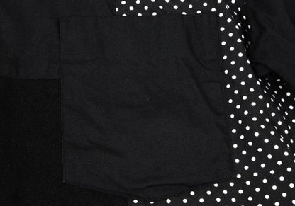 BLACK COMME des GARCONS Mixed Patch Long Shirt Black Size S