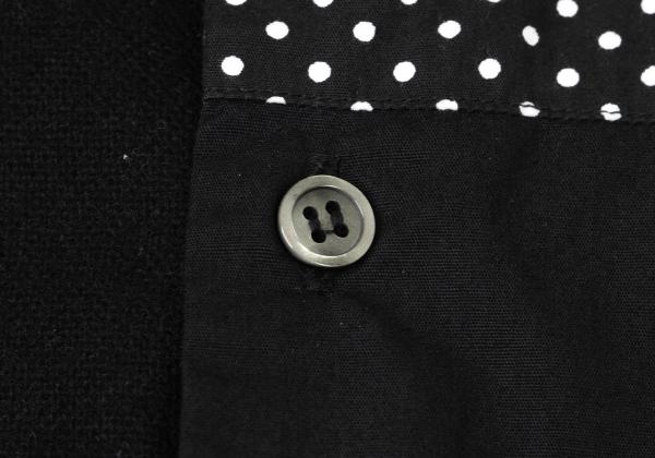 BLACK COMME des GARCONS Mixed Patch Long Shirt Black Size S