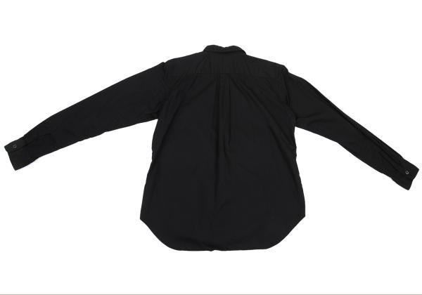 BLACK COMME des GARCONS Mixed Patch Long Shirt Black Size S