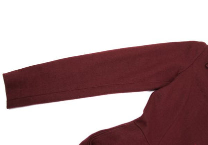 JUNIOR GAULTIER Wool Half Coat Red Purple Size 40