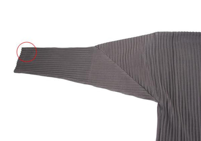 HOMME PLISSE ISSEY MIYAKE Pleated Double Jacket Gray Size 3