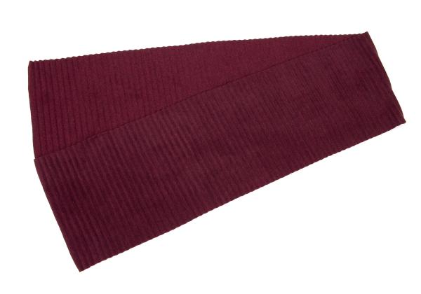 HOMME PLISSE ISSEY MIYAKE Pleated Scarf Maroon Poly Rayon