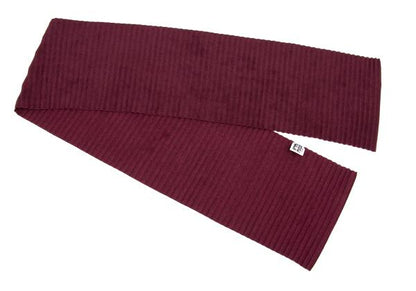 HOMME PLISSE ISSEY MIYAKE Pleated Scarf Maroon Poly Rayon