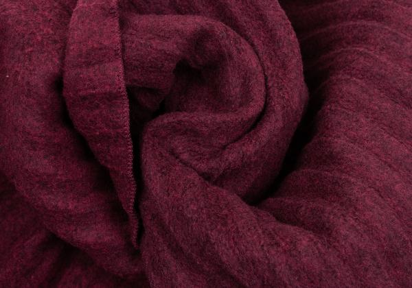 HOMME PLISSE ISSEY MIYAKE Pleated Scarf Maroon Poly Rayon