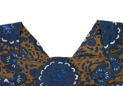 45rpm Indigo Floral Sleeveless Cotton Dress Blue Size 3