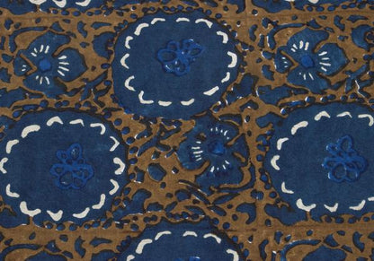 45rpm Indigo Floral Sleeveless Cotton Dress Blue Size 3