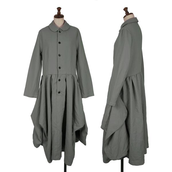 COMME des GARCONS 24AW Poly Drape Pocket Dress Gray Size S