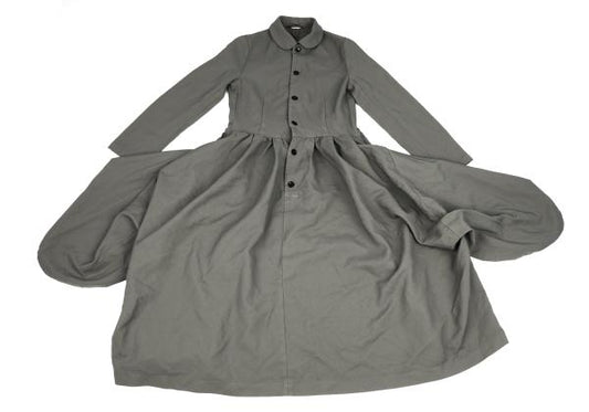COMME des GARCONS 24AW Poly Drape Pocket Dress Gray Size S