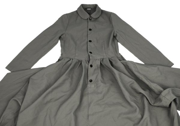 COMME des GARCONS 24AW Poly Drape Pocket Dress Gray Size S