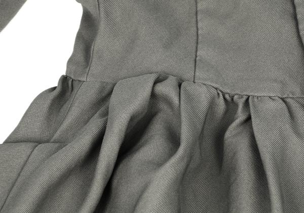 COMME des GARCONS 24AW Poly Drape Pocket Dress Gray Size S