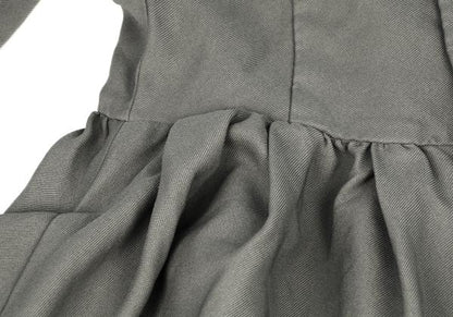 COMME des GARCONS 24AW Poly Drape Pocket Dress Gray Size S