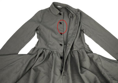 COMME des GARCONS 24AW Poly Drape Pocket Dress Gray Size S