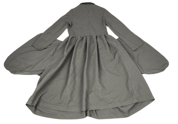 COMME des GARCONS 24AW Poly Drape Pocket Dress Gray Size S
