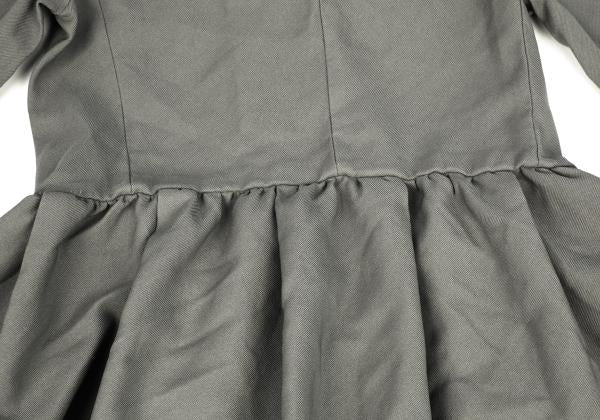COMME des GARCONS 24AW Poly Drape Pocket Dress Gray Size S