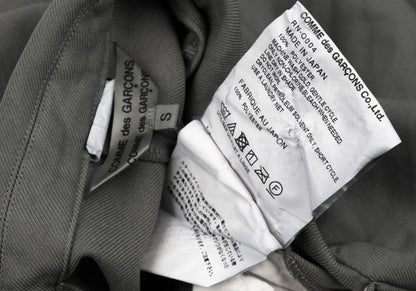 COMME des GARCONS 24AW Poly Drape Pocket Dress Gray Size S
