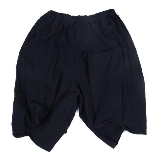 COMME des GARCONS Product Dyed Poly Wide Shorts Navy Size S