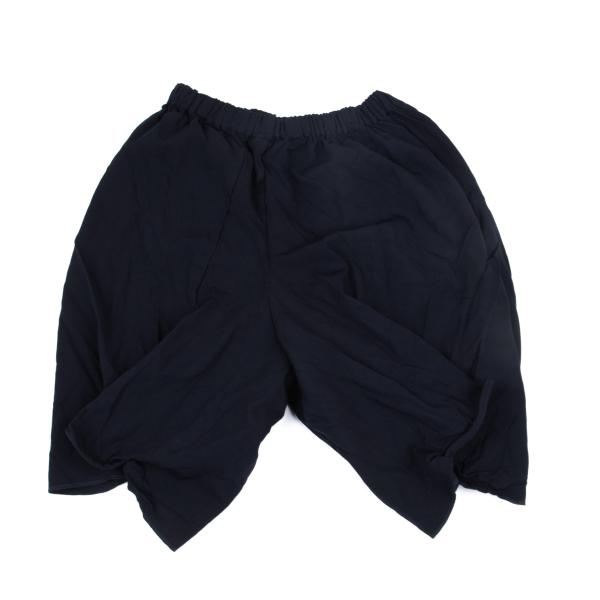 COMME des GARCONS Product Dyed Poly Wide Shorts Navy Size S