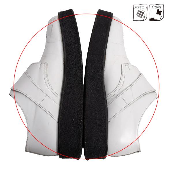 Y's for men Outseam Strap Leather White Black Shoes Size 25.5cm
