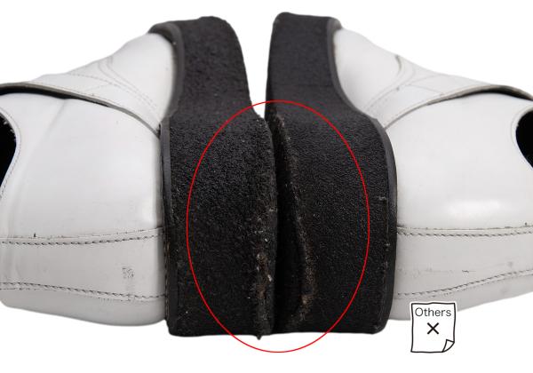 Y's for men Outseam Strap Leather White Black Shoes Size 25.5cm