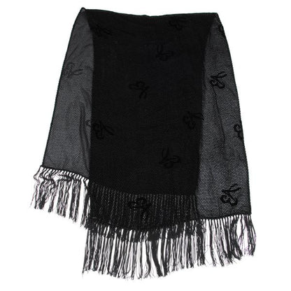 EMPORIO ARMANI Rayon Silk Scarf Black
