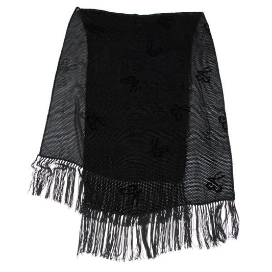 EMPORIO ARMANI Rayon Silk Scarf Black
