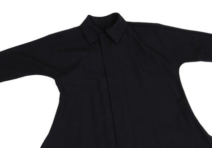Yohji Yamamoto FEMME Asymmetric Wool Jacket Black Size 2